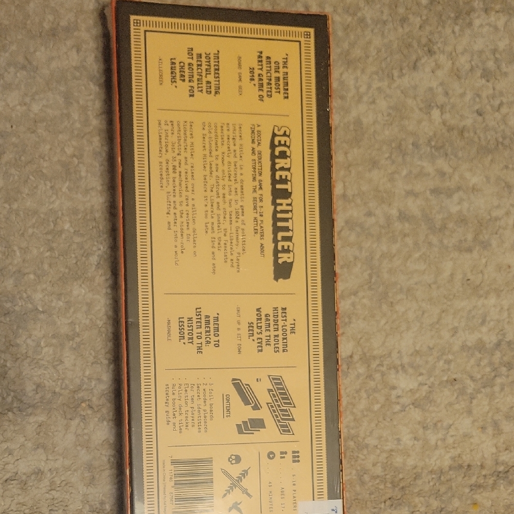 Secret Hitler Board Game